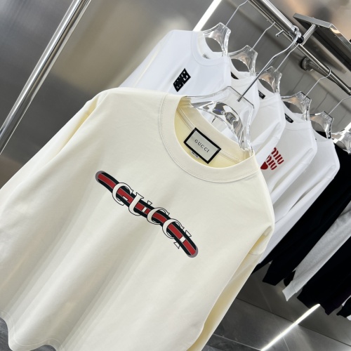 Replica Gucci T-Shirts Long Sleeved For Unisex #1239093 $42.00 USD for Wholesale