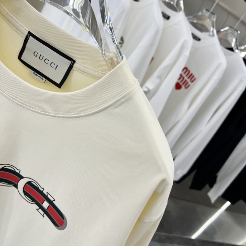 Replica Gucci T-Shirts Long Sleeved For Unisex #1239093 $42.00 USD for Wholesale