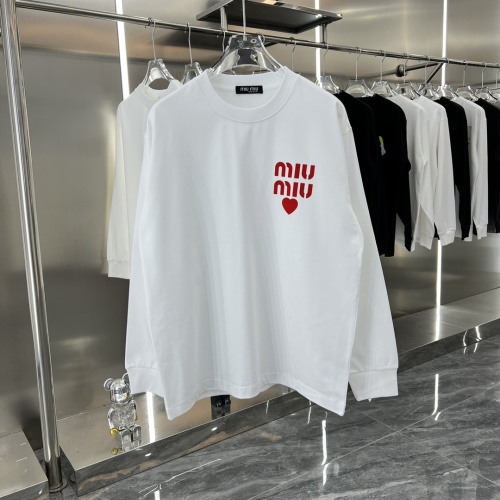 MIU MIU T-Shirts Long Sleeved For Unisex #1239115 $42.00 USD, Wholesale Replica MIU MIU T-Shirts