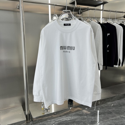 MIU MIU T-Shirts Long Sleeved For Unisex #1239118 $42.00 USD, Wholesale Replica MIU MIU T-Shirts