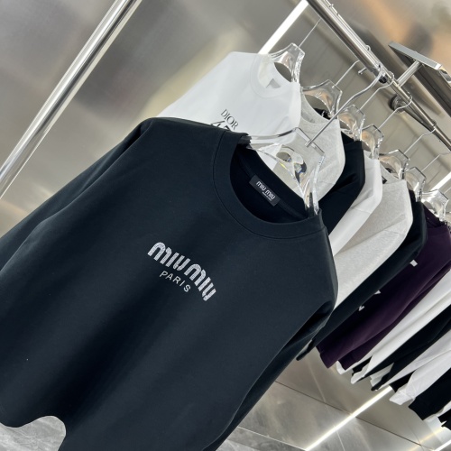 Replica MIU MIU T-Shirts Long Sleeved For Unisex #1239119 $42.00 USD for Wholesale