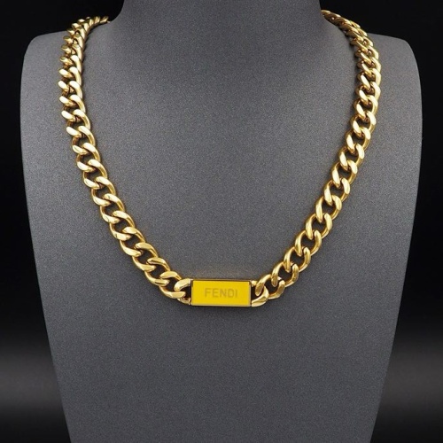 Replica Fendi Necklaces #1239151 $29.00 USD for Wholesale