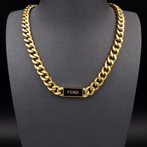 Replica Fendi Necklaces #1239153 $29.00 USD for Wholesale