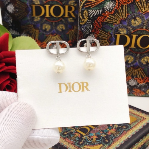 Replica Christian Dior Earrings For Women #1239157 $25.00 USD for Wholesale