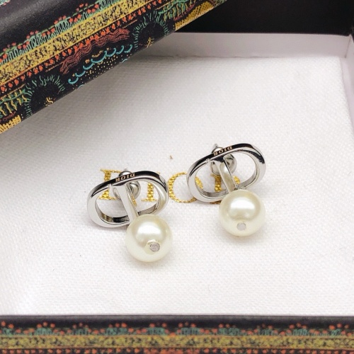 Replica Christian Dior Earrings For Women #1239157 $25.00 USD for Wholesale