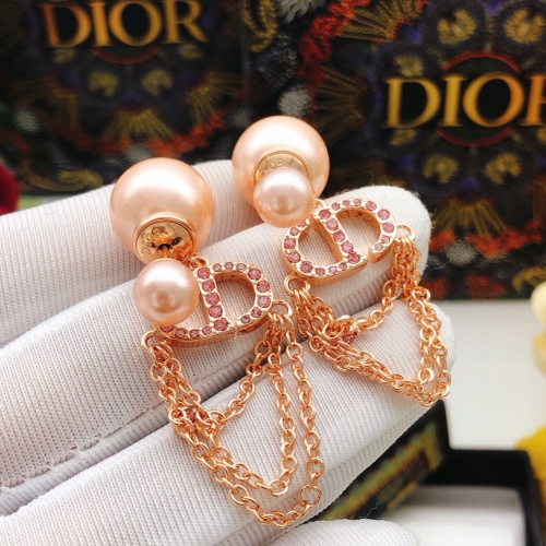 Replica Christian Dior Earrings For Women #1239160 $29.00 USD for Wholesale