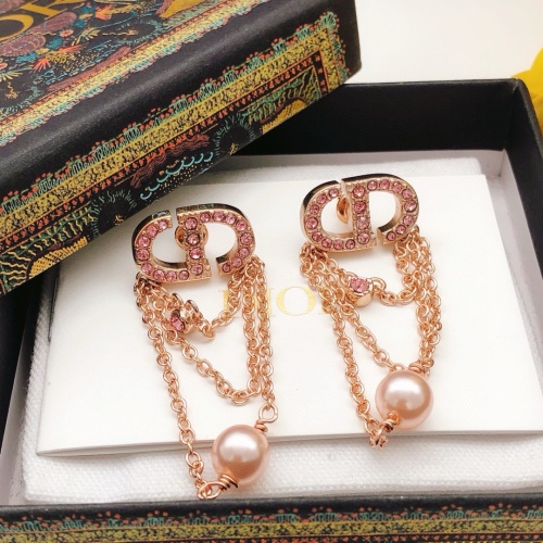 Replica Christian Dior Earrings For Women #1239161 $29.00 USD for Wholesale