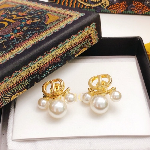 Replica Christian Dior Earrings For Women #1239163 $29.00 USD for Wholesale