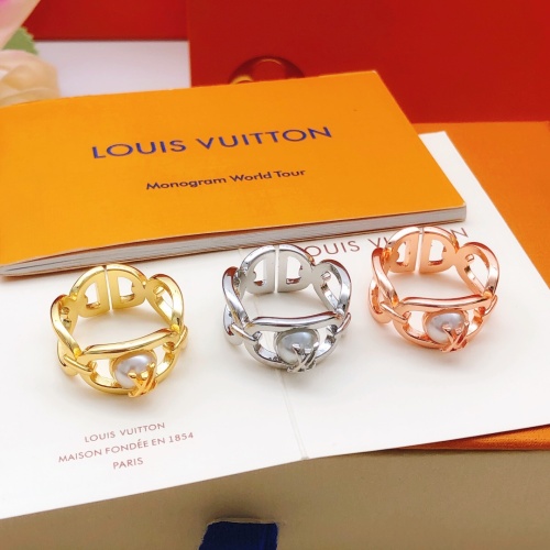 Replica Louis Vuitton LV Rings For Women #1239238 $29.00 USD for Wholesale