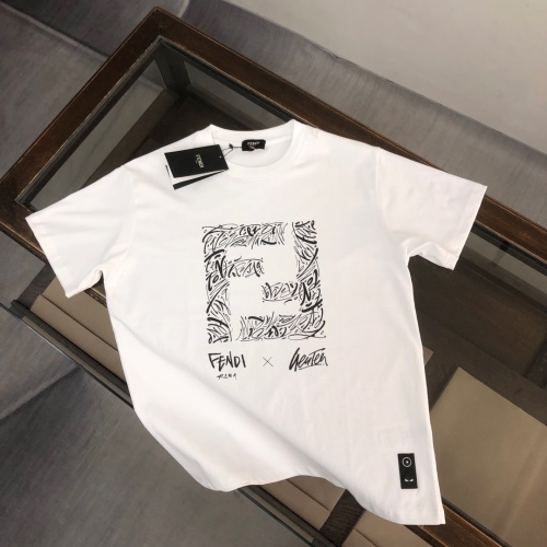 Fendi T-Shirts Short Sleeved For Unisex #1239279 $41.00 USD, Wholesale Replica Fendi T-Shirts