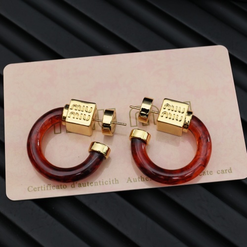 MIU MIU Earrings For Women #1239282 $32.00 USD, Wholesale Replica MIU MIU Earrings