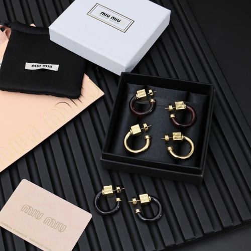 Replica MIU MIU Earrings For Women #1239283 $32.00 USD for Wholesale