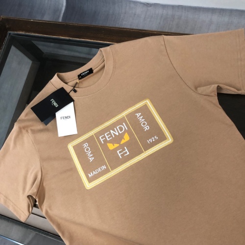 Replica Fendi T-Shirts Short Sleeved For Unisex #1239295 $41.00 USD for Wholesale