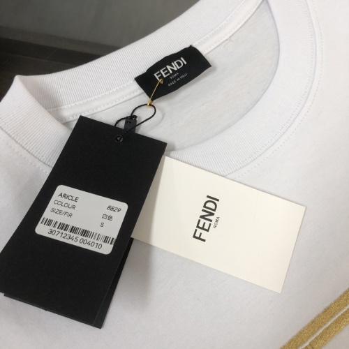 Replica Fendi T-Shirts Short Sleeved For Unisex #1239296 $41.00 USD for Wholesale