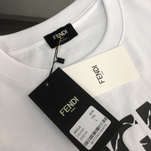 Replica Fendi T-Shirts Short Sleeved For Unisex #1239298 $41.00 USD for Wholesale