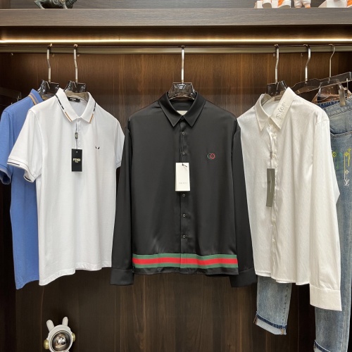 Gucci Shirts Long Sleeved For Men #1239311 $92.00 USD, Wholesale Replica Gucci Shirts