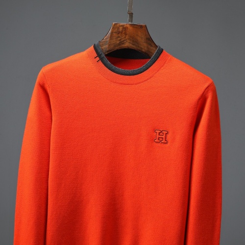 Replica Hermes Sweaters Long Sleeved For Men #1239324 $48.00 USD for Wholesale