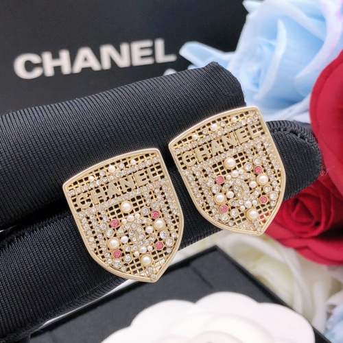 Replica Chanel Earrings For Women #1239493 $27.00 USD for Wholesale