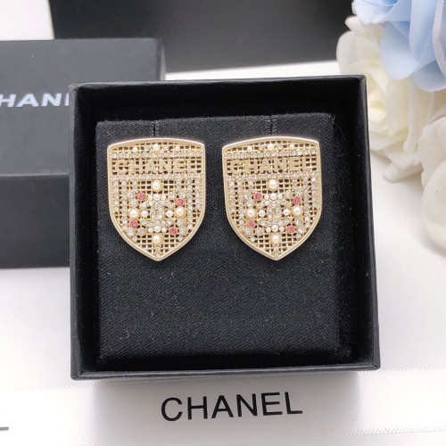 Replica Chanel Earrings For Women #1239493 $27.00 USD for Wholesale