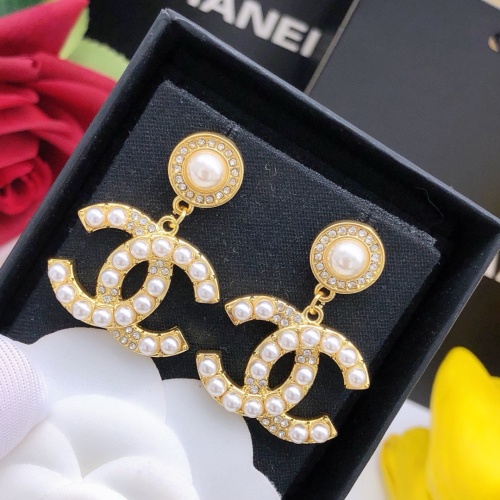 Replica Chanel Earrings For Women #1239494 $27.00 USD for Wholesale