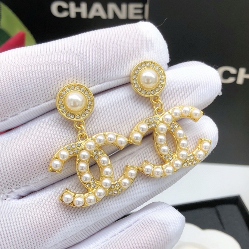 Replica Chanel Earrings For Women #1239494 $27.00 USD for Wholesale