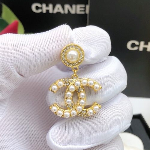 Replica Chanel Earrings For Women #1239494 $27.00 USD for Wholesale