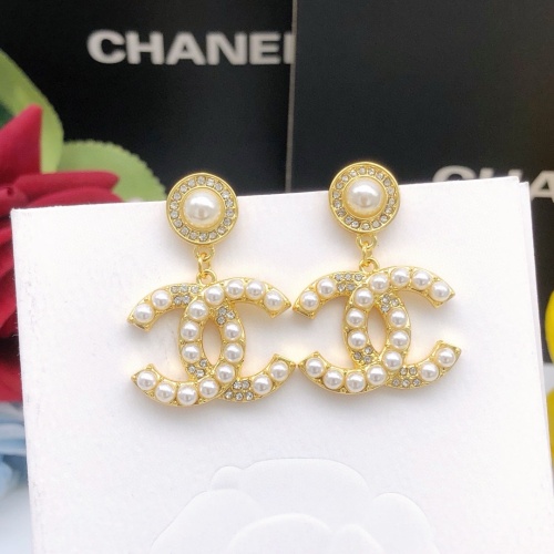 Replica Chanel Earrings For Women #1239494 $27.00 USD for Wholesale