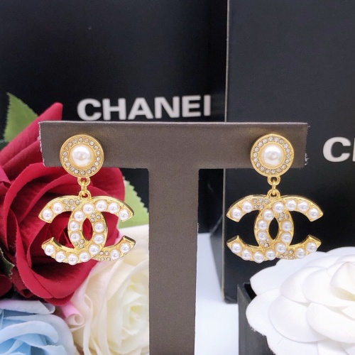 Replica Chanel Earrings For Women #1239494 $27.00 USD for Wholesale