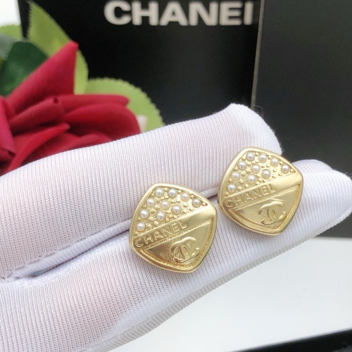 Replica Chanel Earrings For Women #1239495 $27.00 USD for Wholesale