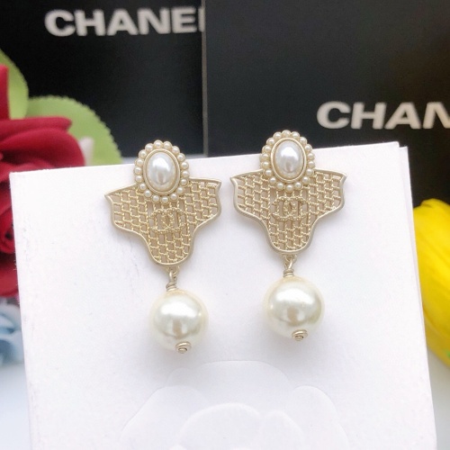 Replica Chanel Earrings For Women #1239497 $27.00 USD for Wholesale