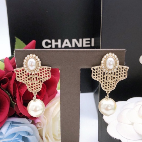 Replica Chanel Earrings For Women #1239497 $27.00 USD for Wholesale