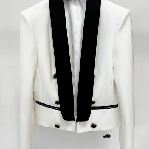 Balmain Jackets Long Sleeved For Women #1239547 $122.00 USD, Wholesale Replica Balmain Jackets