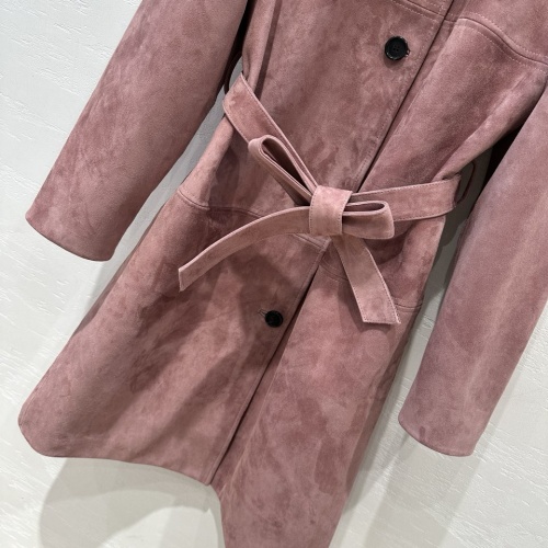 Replica MIU MIU Coat Long Sleeved For Women #1239556 $108.00 USD for Wholesale