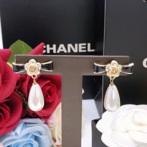 Replica Chanel Earrings For Women #1239593 $27.00 USD for Wholesale