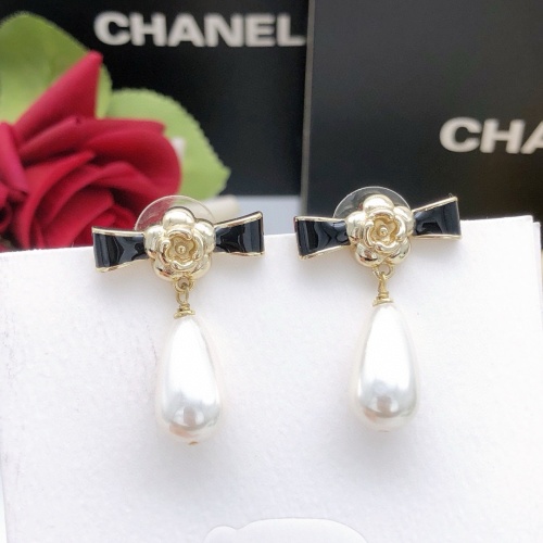 Replica Chanel Earrings For Women #1239593 $27.00 USD for Wholesale