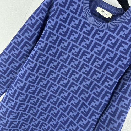 Replica Fendi Dresses Long Sleeved For Women #1239599 $100.00 USD for Wholesale