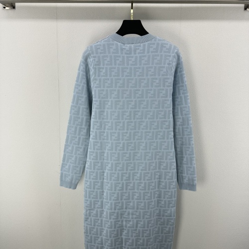 Replica Fendi Dresses Long Sleeved For Women #1239603 $100.00 USD for Wholesale