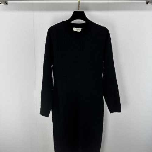 Fendi Dresses Long Sleeved For Women #1239604 $100.00 USD, Wholesale Replica Fendi Dresses