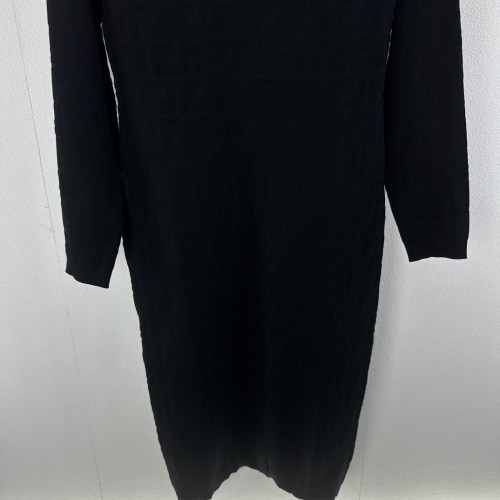 Replica Fendi Dresses Long Sleeved For Women #1239604 $100.00 USD for Wholesale