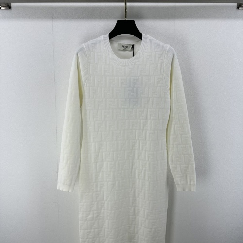 Fendi Dresses Long Sleeved For Women #1239605 $100.00 USD, Wholesale Replica Fendi Dresses