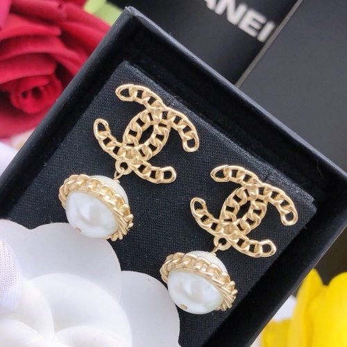 Replica Chanel Earrings For Women #1239608 $27.00 USD for Wholesale