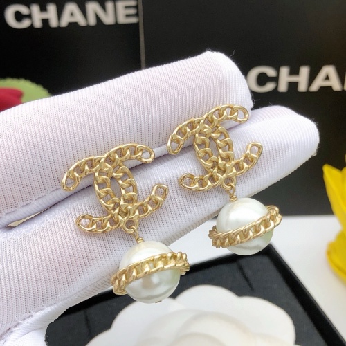 Replica Chanel Earrings For Women #1239608 $27.00 USD for Wholesale