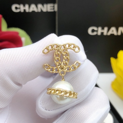 Replica Chanel Earrings For Women #1239608 $27.00 USD for Wholesale