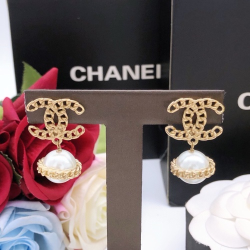 Replica Chanel Earrings For Women #1239608 $27.00 USD for Wholesale