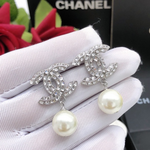 Replica Chanel Earrings For Women #1239611 $29.00 USD for Wholesale