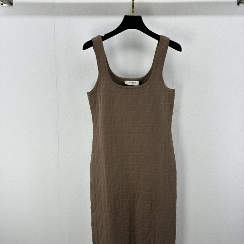 Fendi Dresses Sleeveless For Women #1239612 $88.00 USD, Wholesale Replica Fendi Dresses