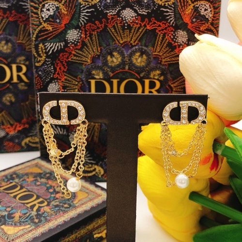 Replica Christian Dior Earrings For Women #1239625 $27.00 USD for Wholesale