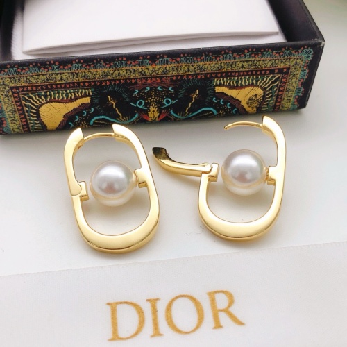 Replica Christian Dior Earrings For Women #1239631 $27.00 USD for Wholesale