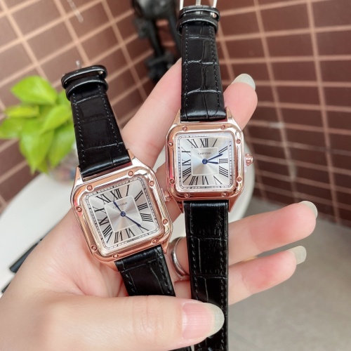 Replica Cartier Watches In Rose Gold For Unisex #1239726 $27.00 USD for Wholesale