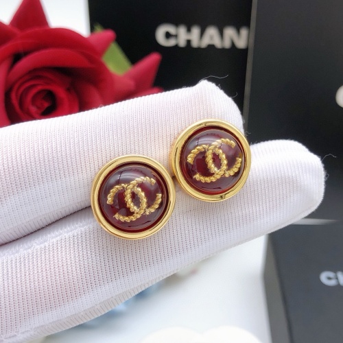 Replica Chanel Earrings For Women #1239754 $27.00 USD for Wholesale